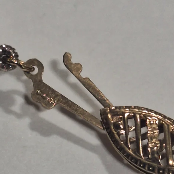 Vintage 10k Fish Hook Clasp 8mm Fresh Water Black Pearl Necklace 18" - Picture 11 of 12